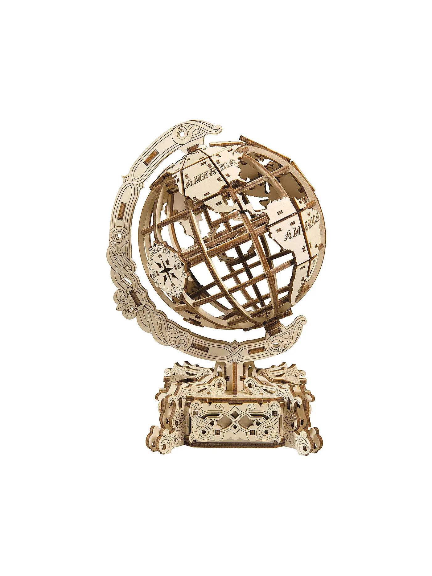 WOODEN CITY | Holz 3D Bausatz - World Globe | 